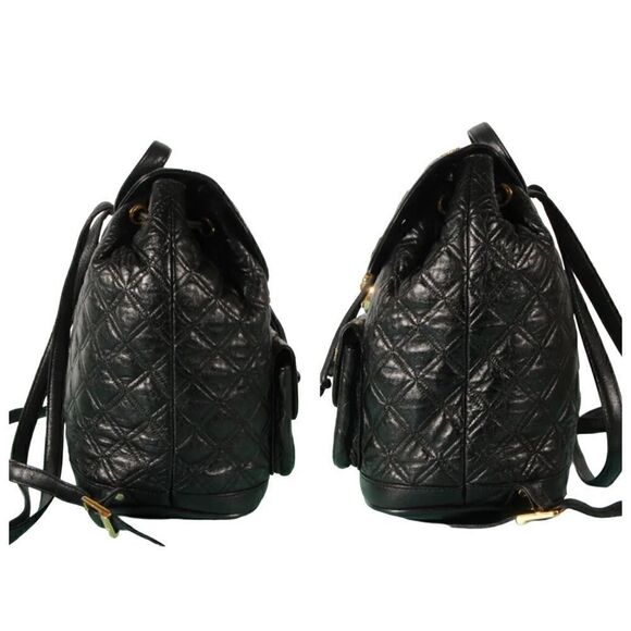 MCM Quilted Leather Small Backpack  Black main image 6